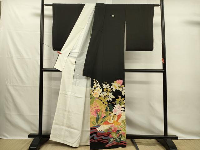 平和屋着物■豪華黒留袖　作家物　鳳凰花文　金彩　正絹　逸品　DABG7819ya