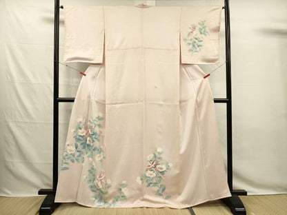 平和屋着物■訪問着　友禅　刺繍　鳳凰花文　金糸　正絹　逸品　DABG7820ya