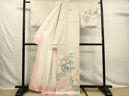 平和屋着物■訪問着　友禅　刺繍　鳳凰花文　金糸　正絹　逸品　DABG7820ya