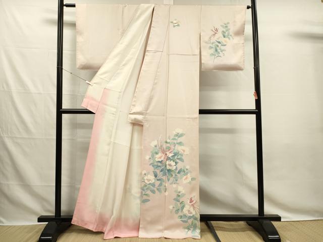 平和屋着物■訪問着　友禅　刺繍　鳳凰花文　金糸　正絹　逸品　DABG7820ya