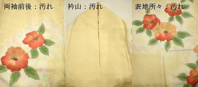 平和屋着物■訪問着　草花文　暈し染め　正絹　逸品　DABG7822ya