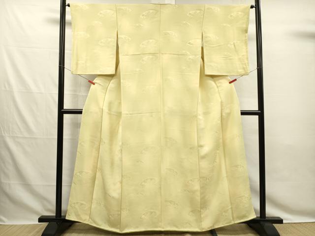 平和屋着物■上質な小紋　扇面花地紋　暈し染め　正絹　逸品　DABG7823ya