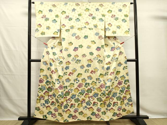 平和屋着物■訪問着　舞花文　正絹　逸品　DABG7842ya