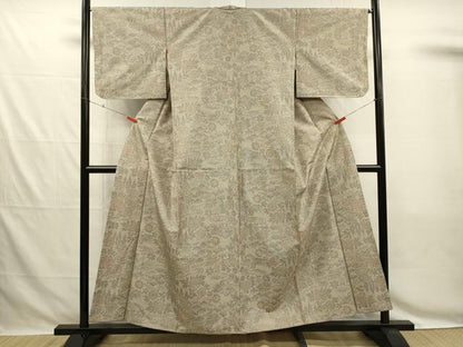 平和屋着物■本場大島紬　7マルキ　風景花文　正絹　逸品　DABG7844ya