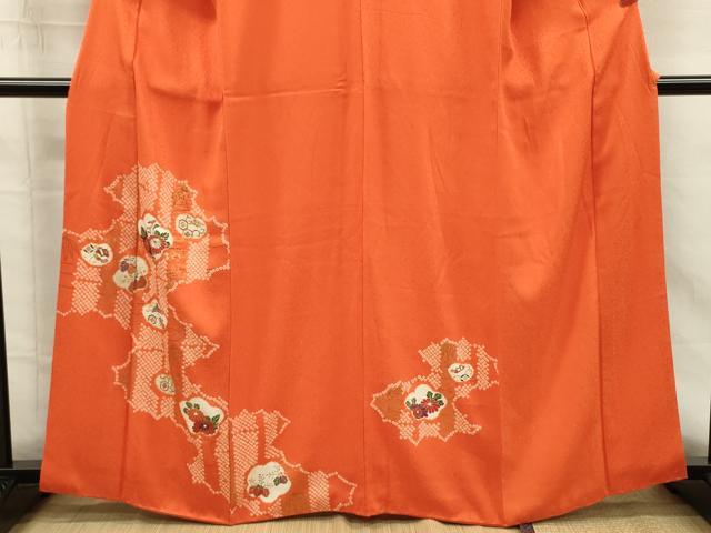 平和屋着物■訪問着　絞り　刺繍　宝尽くし花文　金彩　正絹　逸品　DABG7892ya