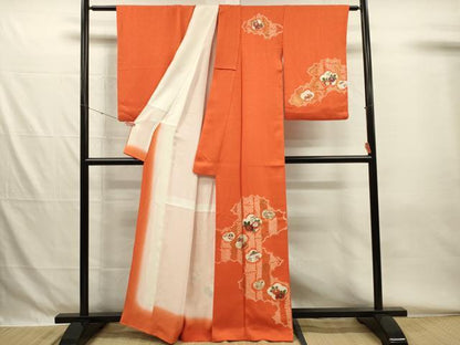 平和屋着物■訪問着　絞り　刺繍　宝尽くし花文　金彩　正絹　逸品　DABG7892ya