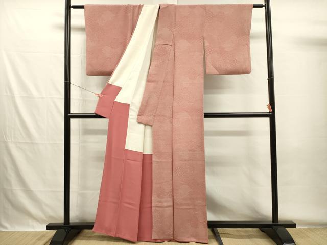 平和屋着物■江戸小紋　松皮菱吉祥花文　正絹　逸品　DABG7902ya