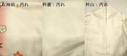 平和屋着物■訪問着　地紙舞蝶花文　舞桜　暈し染め　金彩　正絹　逸品　DABG7928ya