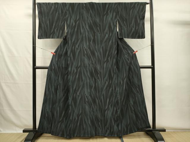 平和屋着物■上質な小紋　葉尽くし文　正絹　逸品　DABG7932ya