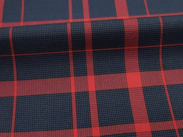 平和屋着物■本場縞大島紬　格子文　正絹　逸品　DABG7941ya