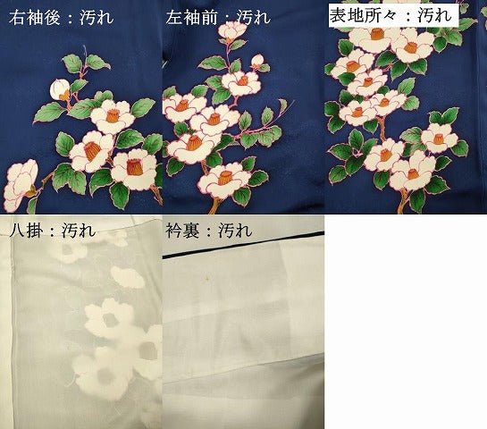 平和屋着物■訪問着　椿　正絹　逸品　DABG7988ya