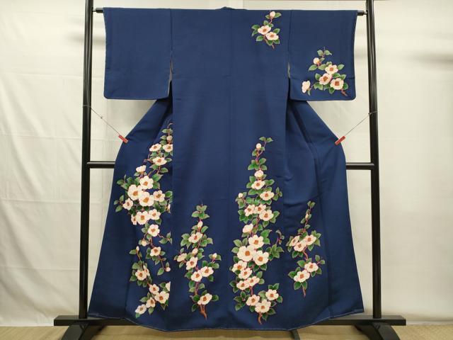 平和屋着物■訪問着　椿　正絹　逸品　DABG7988ya