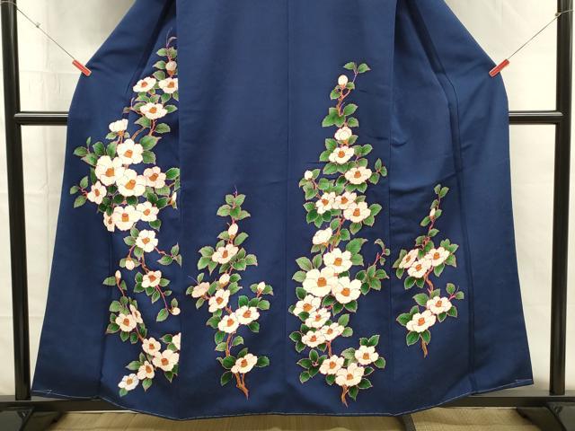 平和屋着物■訪問着　椿　正絹　逸品　DABG7988ya
