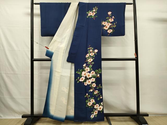 平和屋着物■訪問着　椿　正絹　逸品　DABG7988ya