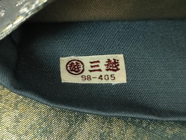 平和屋着物▼太鼓柄袋帯　手織引箔　正倉院更紗文　三越扱い　正絹　逸品　DABG8153ps