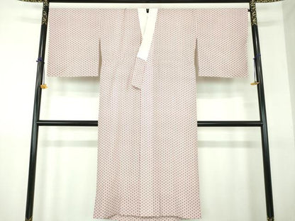 平和屋着物●上質な長襦袢　無双仕立て　麻の葉文様　三越扱い　正絹　逸品　未使用　DABG8207ps