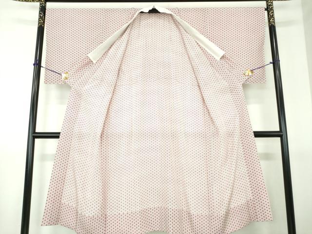 平和屋着物●上質な長襦袢　無双仕立て　麻の葉文様　三越扱い　正絹　逸品　未使用　DABG8207ps