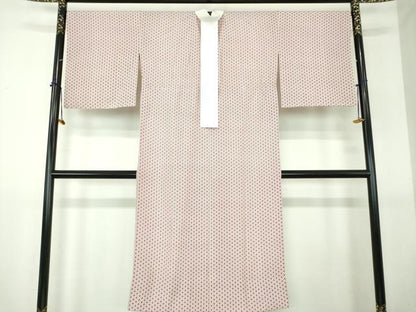 平和屋着物●上質な長襦袢　無双仕立て　麻の葉文様　三越扱い　正絹　逸品　未使用　DABG8207ps