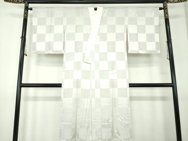 平和屋着物●上質な長襦袢　無双仕立て　市松文様　ゑり善扱い　正絹　逸品　DABG8208ps