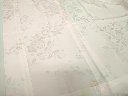 平和屋着物●振袖用長襦袢　無双仕立て　辻が花地紋　暈し染め　正絹　逸品　未使用　DABG8209ps