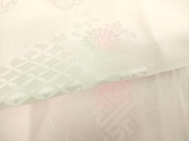 平和屋着物●振袖用長襦袢　無双仕立て　雪輪花地紋　暈し染め　正絹　逸品　未使用　DABG8212ps
