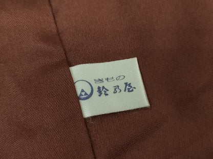平和屋着物●上質な小紋　市松文様　鈴乃屋扱い　正絹　逸品　DABG8216ps