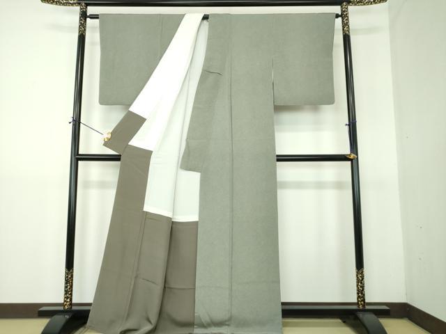 平和屋着物●江戸小紋　彫士：住田双光・染士：服部光擴　鮫小紋柄　鬼しぼ縮緬　正絹　逸品　DABG8218ps