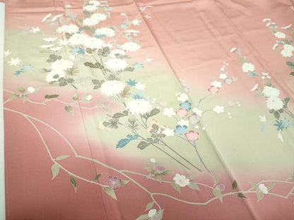 平和屋着物●訪問着　友禅　枝梅　菊楓　暈し染め　正絹　逸品　未使用　DABG8219ps