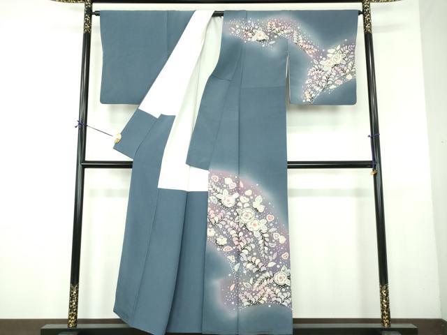 平和屋着物●訪問着　作家物　絞り　辻が花　暈し染め　正絹　逸品　DABG8233ps