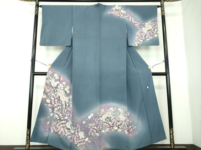 平和屋着物●訪問着　作家物　絞り　辻が花　暈し染め　正絹　逸品　DABG8233ps