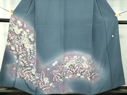 平和屋着物●訪問着　作家物　絞り　辻が花　暈し染め　正絹　逸品　DABG8233ps