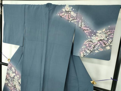 平和屋着物●訪問着　作家物　絞り　辻が花　暈し染め　正絹　逸品　DABG8233ps