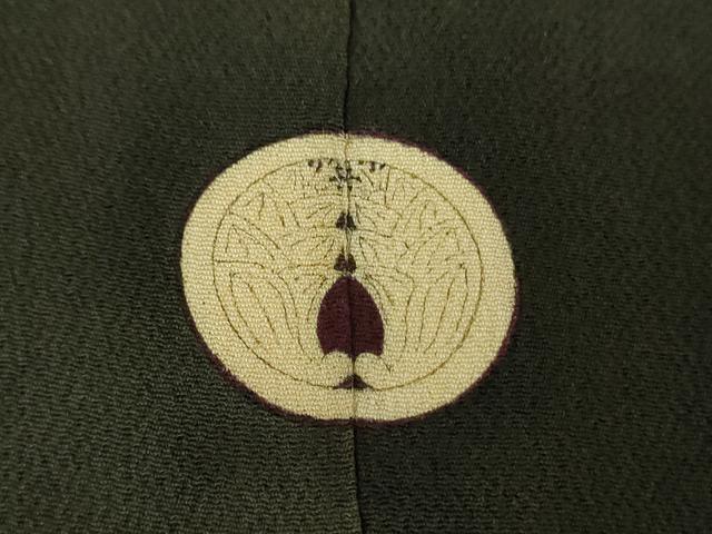 平和屋本店●アンティーク　大正ロマン　振袖　駒刺繍　源氏車吉祥花文　暈し染め　金彩　正絹　逸品　DABG8261ps