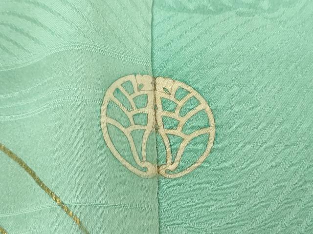 平和屋本店●アンティーク　大正ロマン　振袖　駒刺繍　吉祥花舟　金銀彩　正絹　逸品　DABG8262ps
