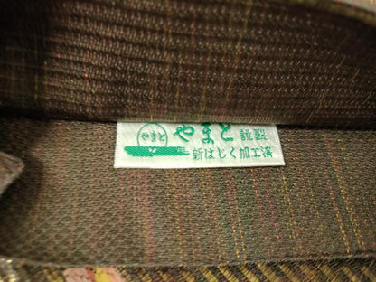 平和屋着物▼六通柄袋帯　舟　金糸　やまと誂製　正絹　逸品　DABG8297ps