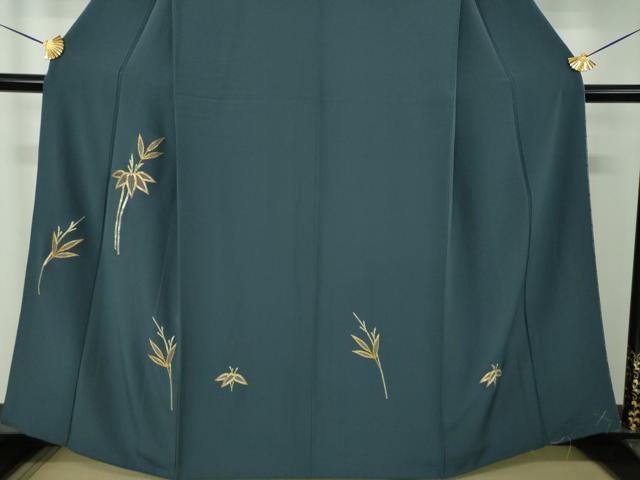 平和屋着物●訪問着　総駒刺繍　総刺繍　笹竹文　金銀糸　ますいわ屋扱い　正絹　逸品　DABG8408ps