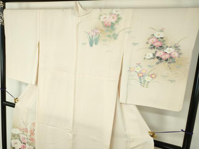 平和屋着物●京友禅の第一人者　松井青々　訪問着　吉祥花文　暈し染め　金彩　正絹　逸品　DABG8417ps