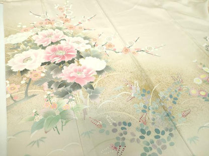 平和屋着物●京友禅の第一人者　松井青々　訪問着　吉祥花文　暈し染め　金彩　正絹　逸品　DABG8417ps