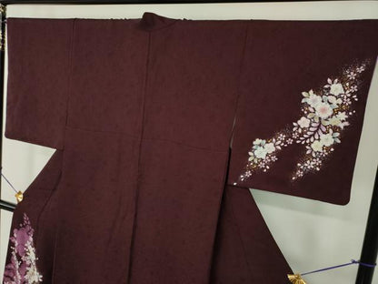 平和屋着物●越後十日町の一流染匠　桐屋・翠山工房　訪問着　絞り　辻が花　金彩　やまと金ラベル　正絹　逸品　DABG8427ps