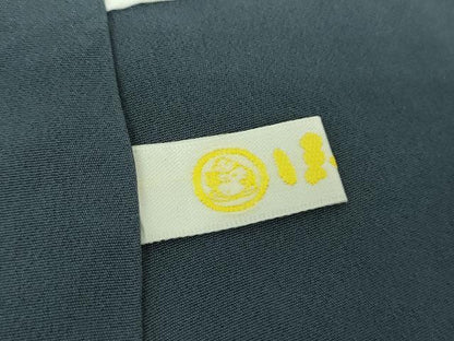 平和屋着物●本場大島紬　訪問着　作家物　刺繍　雅一扇　葡萄蔦の葉文　ほていや扱い　正絹　逸品　未使用　DABG8431ps