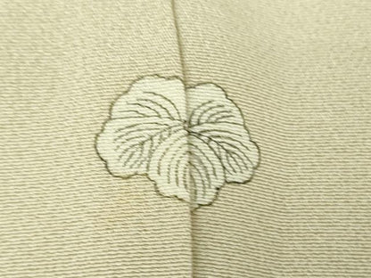 平和屋着物●京加賀糸目友禅作家　山崎巌　訪問着　枝花文　正絹　逸品　DABG8435ps