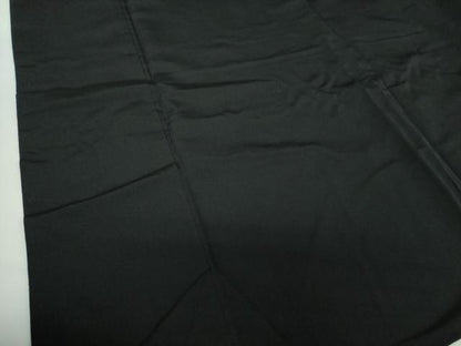 平和屋着物●男性　色無地　キングサイズ　黒地　正絹　逸品　DABG8439ps