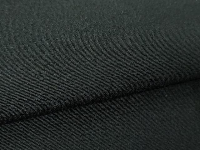 平和屋着物●男性　色無地　キングサイズ　黒地　正絹　逸品　DABG8439ps
