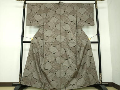 平和屋着物●本場大島紬　9マルキ　吉祥文様　正絹　逸品　DABG8445ps