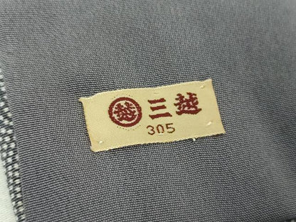平和屋着物●江戸小紋　色留訪問着　舞桜　敷松葉　鮫小紋柄　三越扱い　正絹　逸品　DABG8449ps