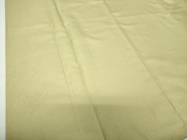 平和屋着物●上質な色無地　福叶　柳茶色　正絹　逸品　DABG8458ps
