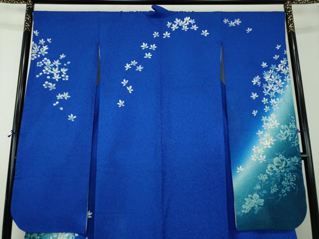 平和屋着物●豪華振袖　舞花文　金通し地　正絹　逸品　DABG8462ps