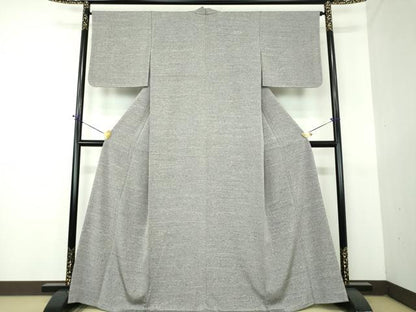 平和屋着物●上質な小紋　霞文　正絹　逸品　未使用　DABG8471ps