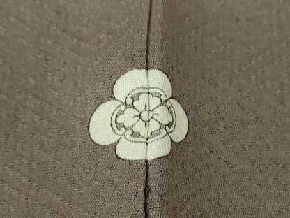 平和屋着物●訪問着　葡萄蔦の葉文　金彩　正絹　逸品　DABG8474ps