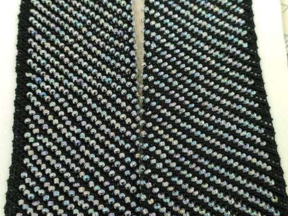 平和屋着物●上質な長襦袢　無双仕立て　半衿刺繍　ビーズ　楽器　天使　エンジェル　正絹　逸品　DABG8479ps